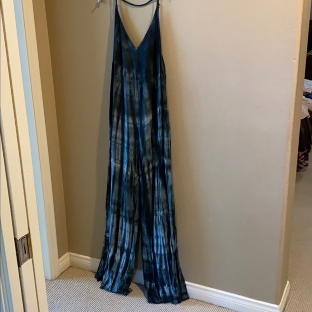 Blue Tie Dye Jumpsuit